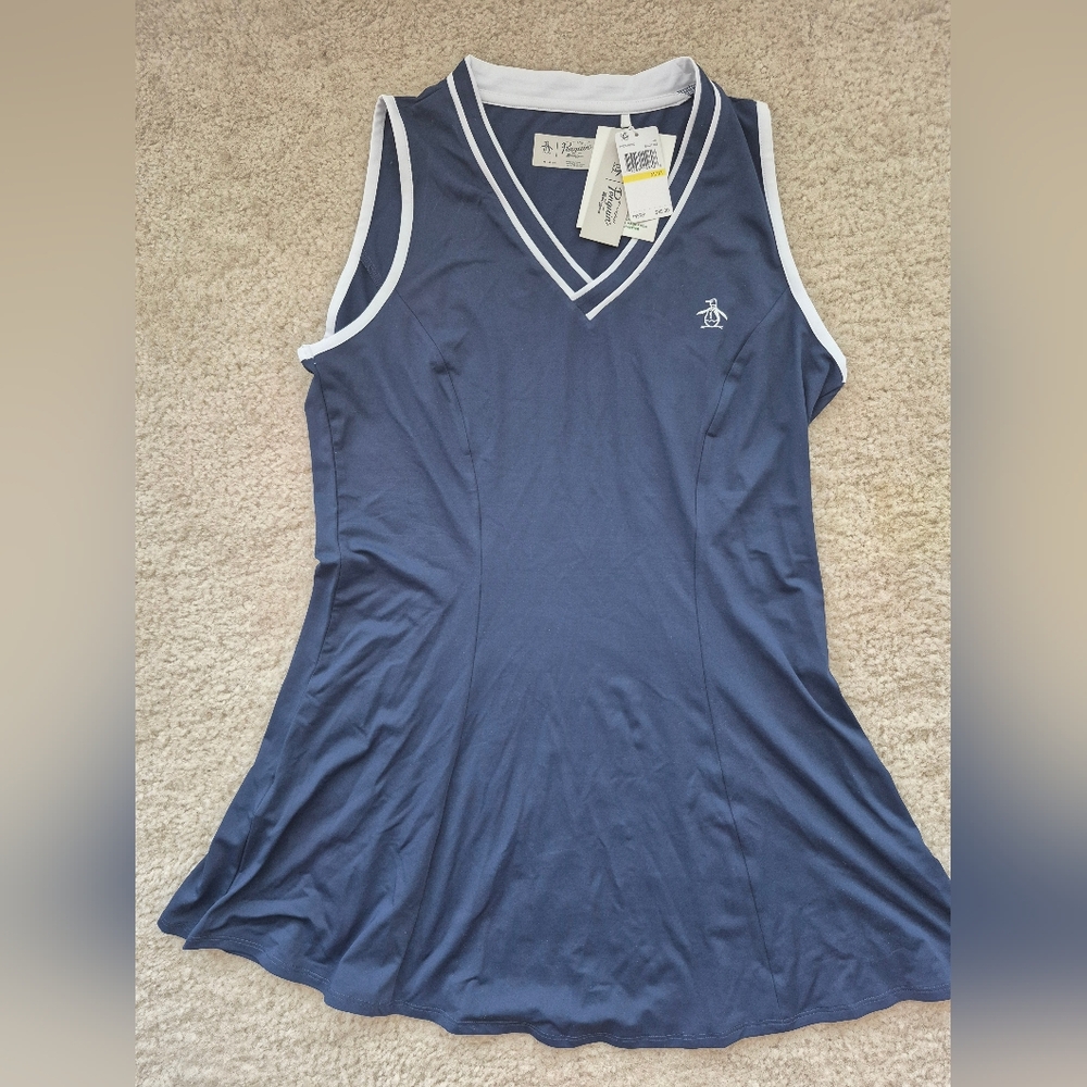 Original Penguin Navy Tank with White Trim